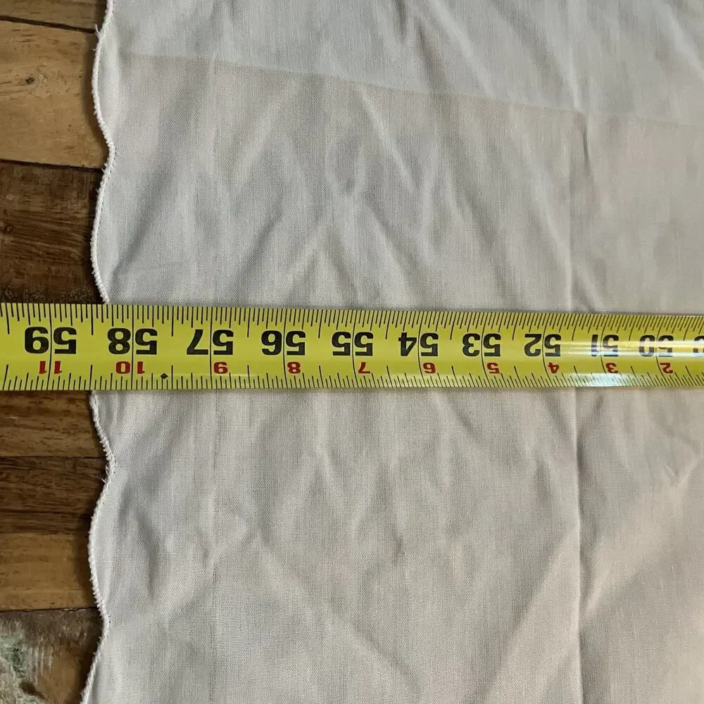 Cream Tablecloth Yellow Floral Embroidery 58